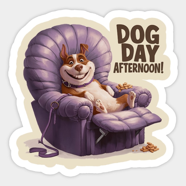 Dog Day Afternoon Sticker by Dizgraceland